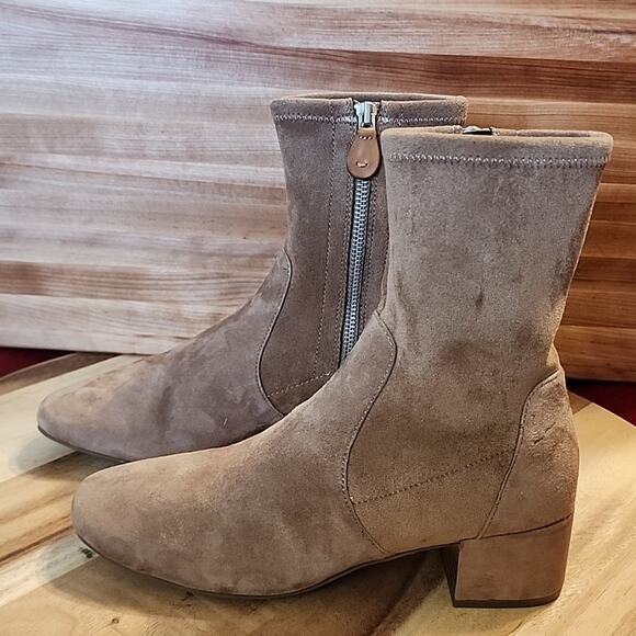 GENTLE SOLES BY KENNETH COLE STYLE ELAINE LEATHER/SUEDE ZIPP WOMAN SIZE 7.0 NWOB - Picture 1 of 16